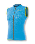 BIOTEX Cycling sleeveless jersey - SOFFIO LADY - light blue