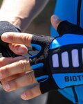 BIOTEX Cycling fingerless gloves - MESH RACE  - black/blue