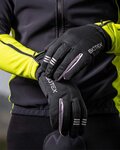 BIOTEX Cycling long-finger gloves - EXTRAWINTER - black/grey