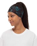 BUFF Cycling headband - COOLNET UV® WIDE - light blue/black