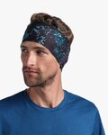 BUFF Cycling headband - COOLNET UV® WIDE - light blue/black
