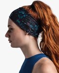 BUFF Cycling headband - COOLNET UV® WIDE - light blue/black