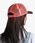 BUFF Cycling hat - TRUCKER DERAMA - bordeaux/orange