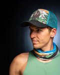 BUFF Cycling neckwarmer - ECOSTRETCH BEAR - green/blue/orange