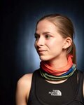 BUFF Cycling neckwarmer - ECOSTRETCH PANORÁMA - red/green/blue