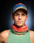 BUFF Cycling neckwarmer - ECOSTRETCH PANORÁMA - red/green/blue