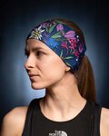 BUFF Cycling headband - COOLNET UV FLOWERS - purple/blue/pink