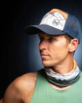 BUFF Cycling neckwarmer - ECOSTRETCH RYSY - grey/orange/green