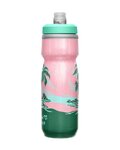 CAMELBAK Cycling water bottle - PODIUM® CHILL - green/pink