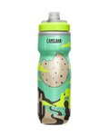CAMELBAK Cycling water bottle - PODIUM® CHILL™ - green/brown/black