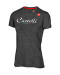 CASTELLI Cycling short sleeve t-shirt - CLASSIC W  - grey