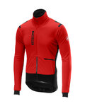 CASTELLI Cycling thermal jacket - ALPHA ROS - red/black