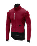 CASTELLI Cycling thermal jacket - ALPHA ROS - black/red
