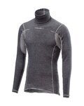 CASTELLI Cycling long sleeve t-shirt - FLANDERS WARM NECK - grey
