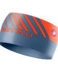 CASTELLI Cycling headband - ARRIVO 3 THERMO - blue/orange