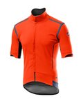 CASTELLI Cycling thermal jacket - PERFETTO ROS CONVERT - orange
