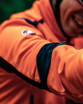 CASTELLI Cycling thermal jacket - PERFETTO ROS CONVERT - orange