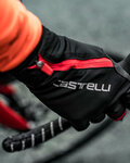 CASTELLI Cycling long-finger gloves - SPETTACOLO ROS - black