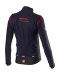 CASTELLI Cycling thermal jacket - ALPHA RoS 2 - blue