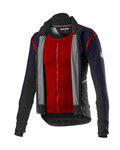 CASTELLI Cycling thermal jacket - ALPHA RoS 2 - blue