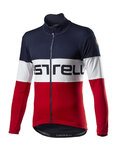 CASTELLI Cycling thermal jacket - PROLOGO WINTER - blue/white/red