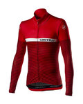 CASTELLI Cycling winter long sleeve jersey - MARINAIO LONG - red/white