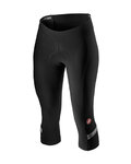CASTELLI Cycling 3/4 lenght shorts without bib - VELOCISSIMA 2 LADY - black