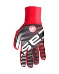 CASTELLI Cycling long-finger gloves - DILUVIO C - red