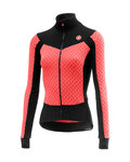 CASTELLI Cycling winter long sleeve jersey - SFIDA LADY WINTER - black/pink