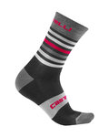 CASTELLI Cyclingclassic socks - GREGGE 15 - red/black