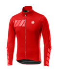 CASTELLI Cycling thermal jacket - RADDOPPIA 2 - red