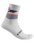 CASTELLI Cyclingclassic socks - LANCIO 15 - white/grey