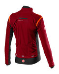 CASTELLI Cycling thermal jacket - ALPHA RoS 2 - bordeaux