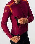 CASTELLI Cycling thermal jacket - PERFETTO ROS CONVERT - red