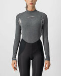 CASTELLI Cycling long sleeve t-shirt - FLANDERS 2 WARM LADY - grey