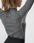 CASTELLI Cycling long sleeve t-shirt - FLANDERS 2 WARM LADY - grey
