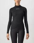 CASTELLI Cycling long sleeve t-shirt - FLANDERS 2 WARM LADY - black