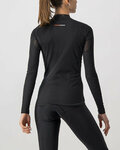 CASTELLI Cycling long sleeve t-shirt - FLANDERS 2 WARM LADY - black
