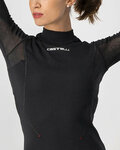 CASTELLI Cycling long sleeve t-shirt - FLANDERS 2 WARM LADY - black