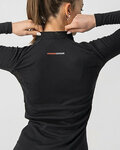 CASTELLI Cycling long sleeve t-shirt - FLANDERS 2 WARM LADY - black