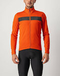 CASTELLI Cycling thermal jacket - RADDOPPIA 3 - red