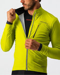 CASTELLI Cycling thermal jacket - GO WINTER - yellow