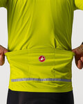 CASTELLI Cycling thermal jacket - GO WINTER - yellow