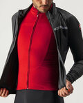 CASTELLI Cycling windproof jacket - SQUADRA STRECH - black