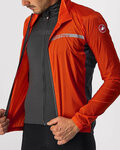 CASTELLI Cycling windproof jacket - SQUADRA STRECH - red