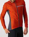 CASTELLI Cycling windproof jacket - SQUADRA STRECH - red