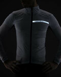 CASTELLI Cycling windproof jacket - SQUADRA STRECH - grey