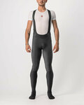CASTELLI Cycling long bib trousers - VELOCISSIMO 5 WINTER - black