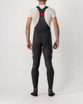 CASTELLI Cycling long bib trousers - VELOCISSIMO 5 WINTER - black