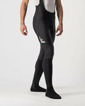 CASTELLI Cycling long bib trousers - VELOCISSIMO 5 WINTER - black